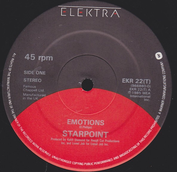 Starpoint - Emotions / Breakout / Send Me A Letter (12" Vinyl Record)
