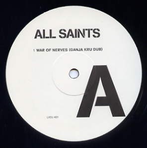 All Saints - War of nerves (2 Ganja Kru Remixes) / Inside (12" Vinyl Record Promo)