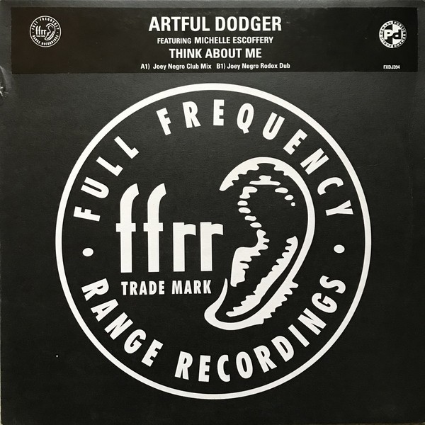 Artful Dodger - Think about me (Joey Negro Club mix / Joey Negro Dub) 12" Vinyl Record Promo
