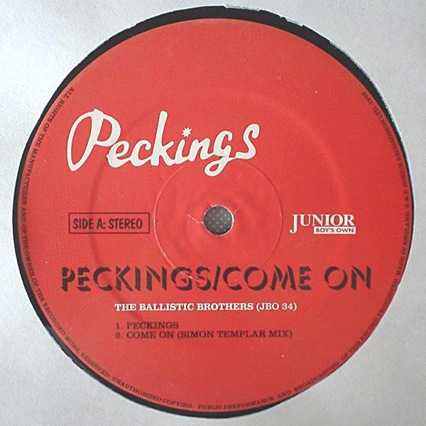 Ballistic Brothers - Peckings / Come on (12" Vinyl Record)