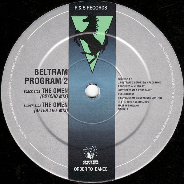 Beltram - The omen (Psycho mix / After life mix) 12" Vinyl Record