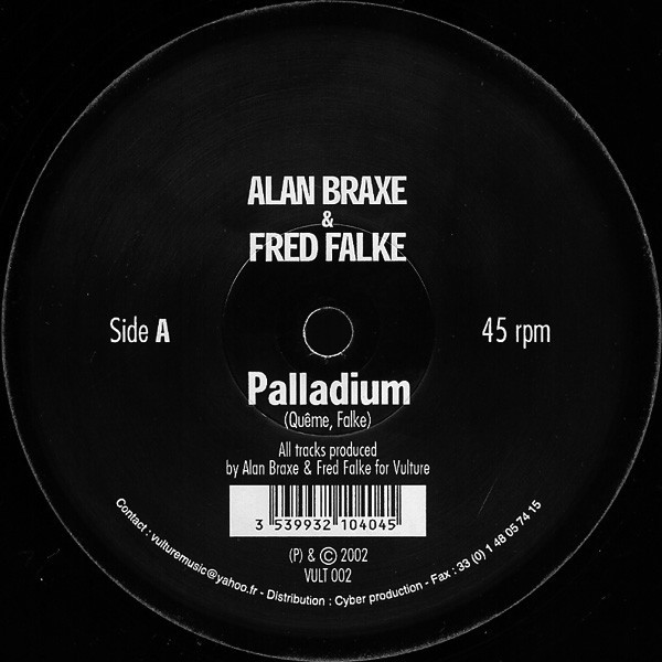 Alan Braxe and Fred Falke - Palladium / Penthouse serenade (12" Vinyl Record)