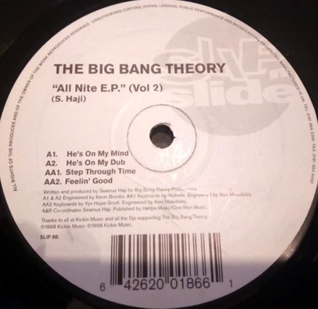 Big Bang Theory - All Nite EP Volume 2 feat Hes on my mind / Hes on my dub / Step through time / Feeling good (12" Vinyl Record)