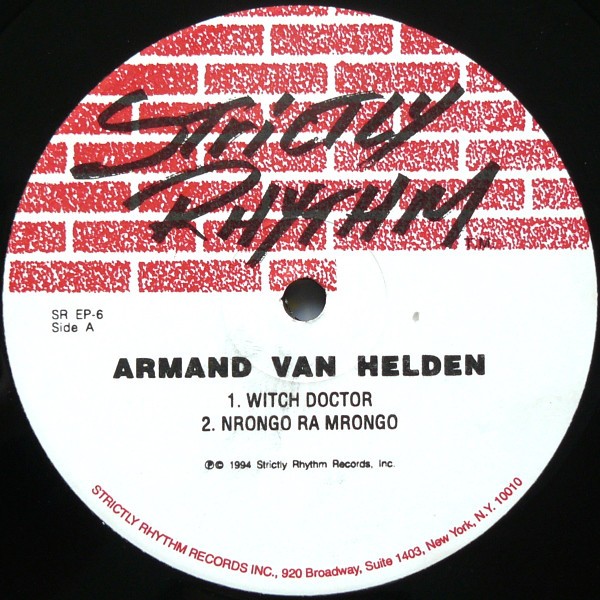 Armand Van Helden - Witch doktor (Original mix) / Break da 80s / Nrongo ra mrongo / I feel it / Donkey (12" Vinyl Record)