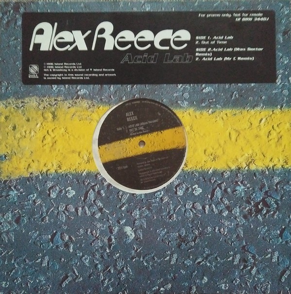 Alex Reece - Acid lab (LP version / Wax Doctor remix / Mr C remix) / Out of time (12" Vinyl Record Promo)