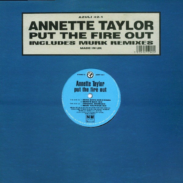 Annette Taylor - Put the fire out (Original / Murk Remixes) 12" Vinyl Record