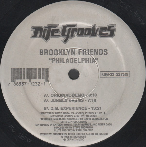 Brooklyn Friends - Philadelphia (David Morales Experience / Original Demo / Jungle Drums) 12" Vinyl Record