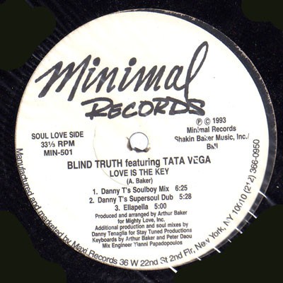 Blind Truth - Love is the key (Danny Tenaglia Mixes / Arthur Baker Mixes / Danny Krivit Edit) 12" Vinyl Record