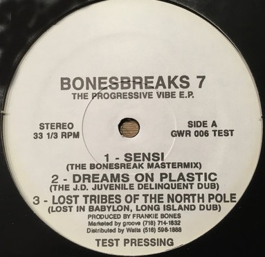 Bonesbreaks 7 - The progressive vibe E P (6 Tracks) 12" Vinyl Record