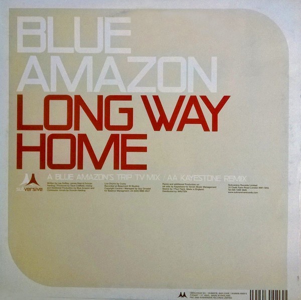 Blue Amazon - Long way home (Blue Amazon Trip TV mix / Kayestone Remix) 12" Vinyl Record