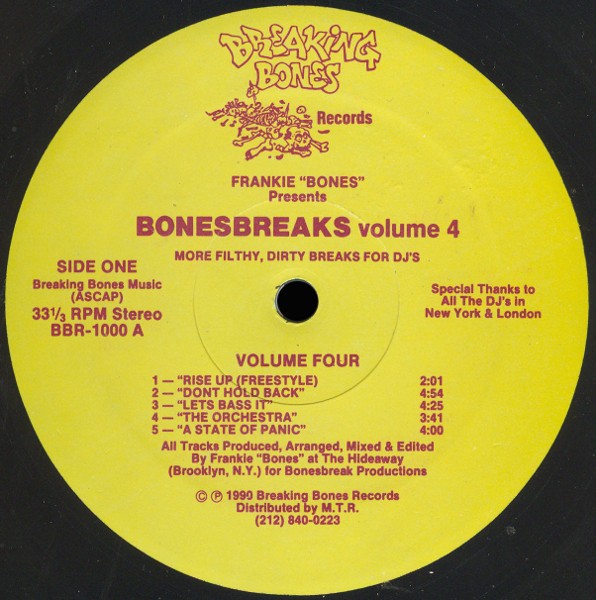 Bonesbreaks 4 feat Rise up / Dont hold back / Lets bass it / The orchestra / A state of panic / Another dimension (12" Vinyl)