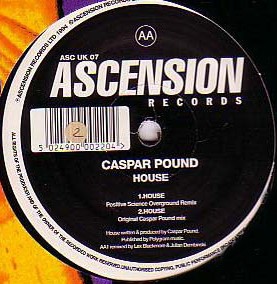 Casper Pound - House (4 mixes) 12" Vinyl Record