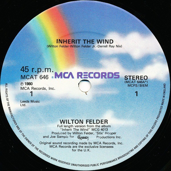 Wilton Felder - Inherit the wind (7.23 Disco mix / Edited Version)