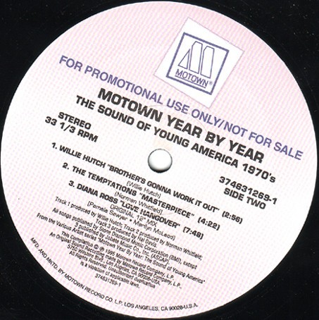Motown 70s LP Sampler - feat tracks by Eddie Kendricks / Marvin Gaye / Diana Ross (7 Track 12" Vinyl Promo)