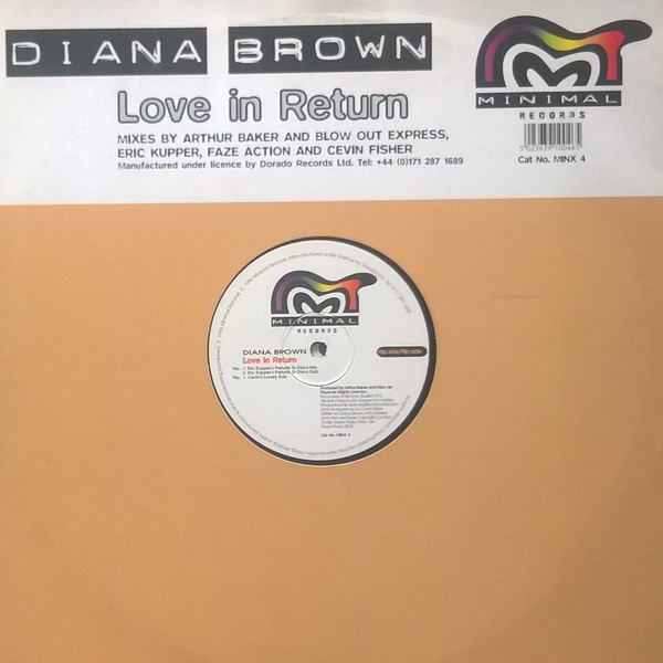 Diana Brown - Love in return (Eric Kupper / Cevin Fisher / Arthur Baker / Faze Action Mixes (2 x 12" Vinyl Record)
