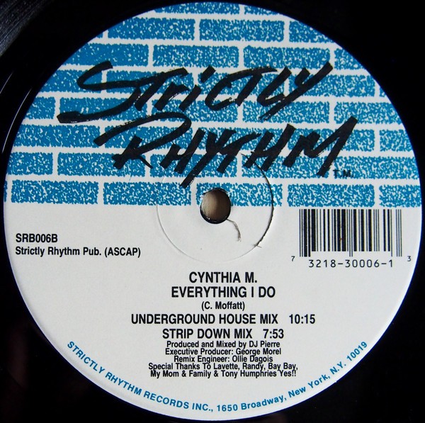 Cynthia M - Everything i do (DJ Pierre House mix / Club Dub / Underground House mix / Strip Down mix) 12" Vinyl Record