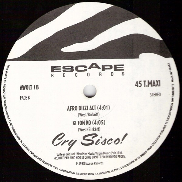 Cry Sisco - Afro dizzi act (Original Version / Radio Version) / Ki ton ko (12" Vinyl Record)