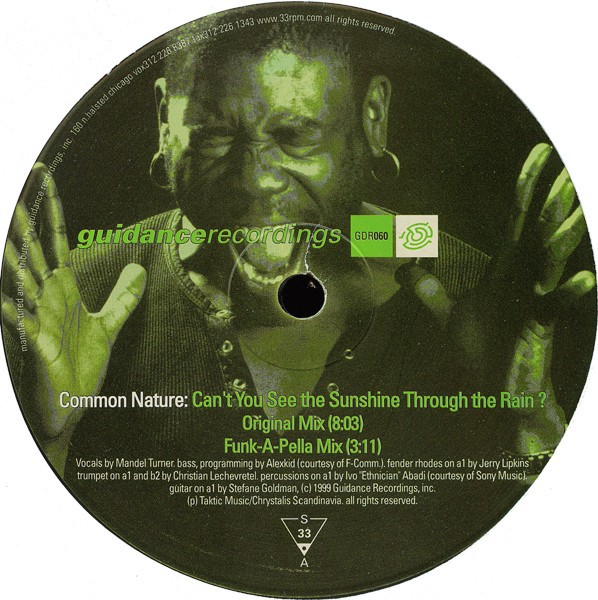 Common Nature - Cant you see the sunshine (80s Club Anthem / A Deeper Dub / Original / Funk A Pella mix) 12" Vinyl Record