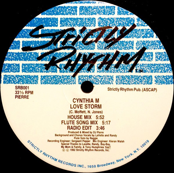 Cynthia M - Love Storm (Morels Club Mix / Morels Flute-String Mix / 4 More Mixes) 12" Vinyl Record