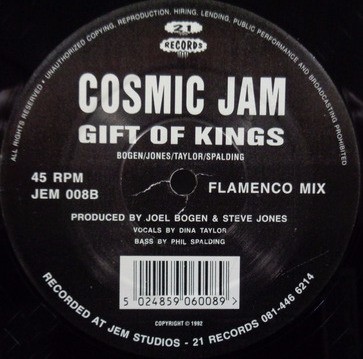 Cosmic Jam - Gift Of Kings (Original / Flamenco Mix) 12" Vinyl Record