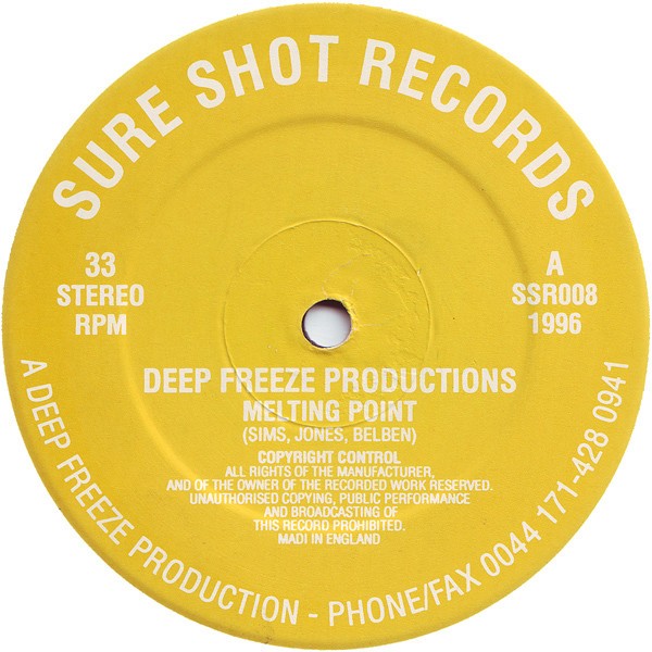 Deep Freeze Production - Melting point / Melting dub (12" Vinyl Record)