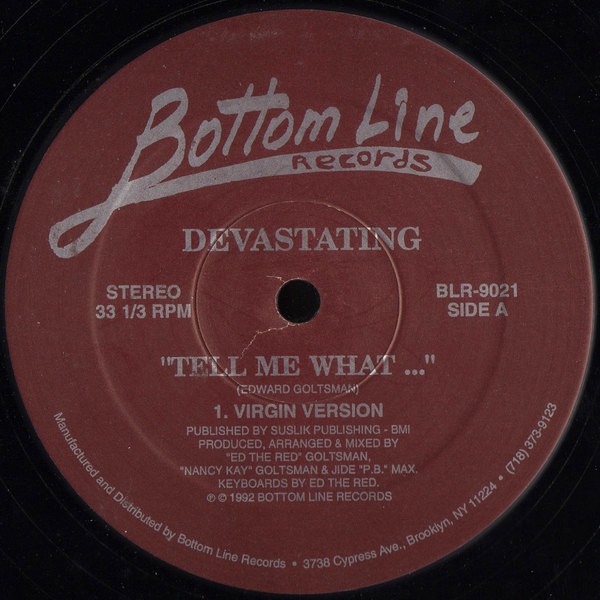 Devastating - Tell me what (Virgin version / Deep inside mix) 12" Vinyl Record