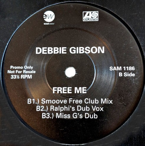 Debbie Gibson - Free me (6 E Smoove & Ralphi Rosario mixes) 12" Vinyl Record Promo