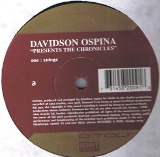 Davidson Ospina presents The Chronicles - Strings / Shadow / Key of D's / Get on up (12" Vinyl Record Doublepack)