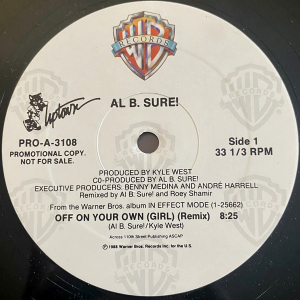 Al B Sure - Off on your own girl (LP Version / Remix) 12" Vinyl Record Promo