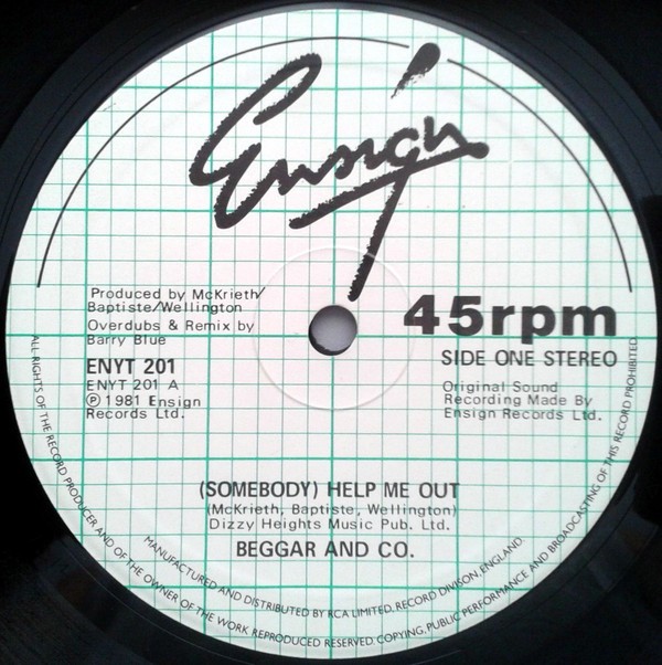 Begger & Co - Somebody help me out (Long Version) / Rising sun (12" Vinyl Record)