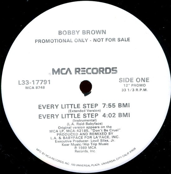 Bobby Brown - Every little step (Extended Version / Uptown mix / Radio Edit / Instrumental) Promo