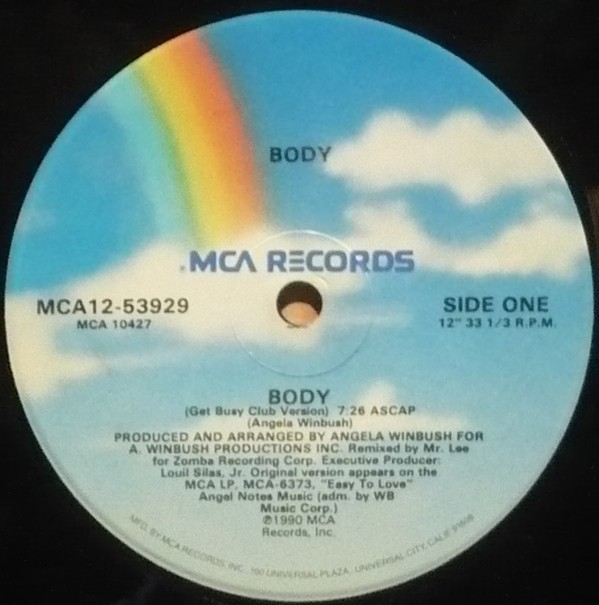 Body - Body (Get Busy Club Version / Instrumental) 12" Single Record