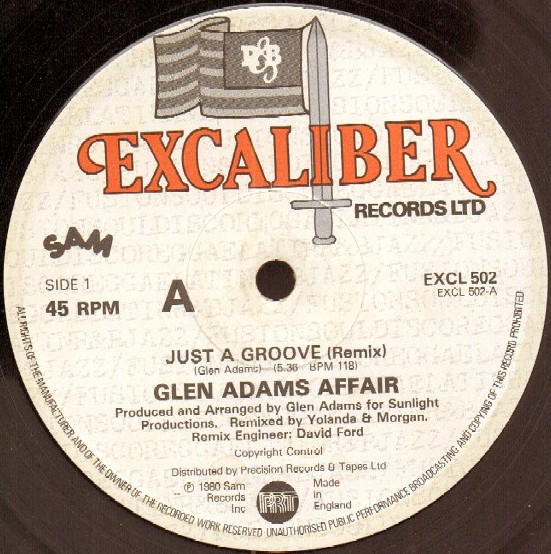 Glen Adams Affair - Just a groove (Original Version / UK Remix) 12" Vinyl Record