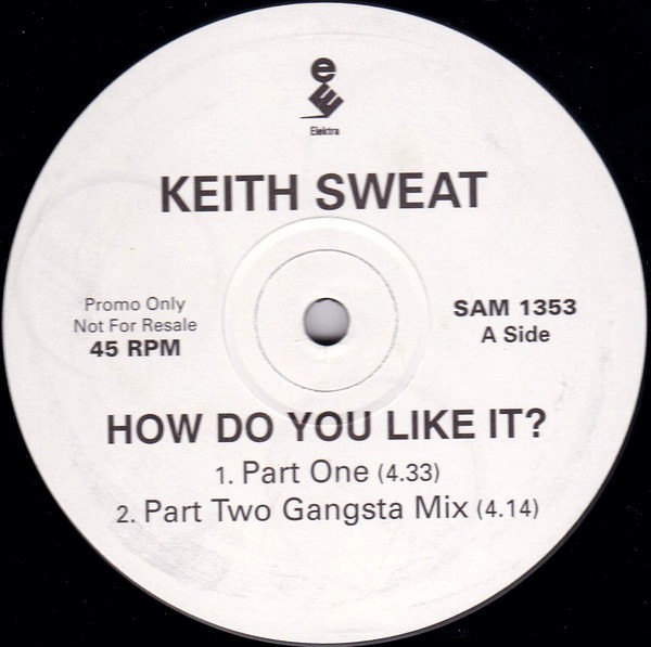 Keith Sweat - How do you like it ? (4mixes) 12" Vinyl Record Promo