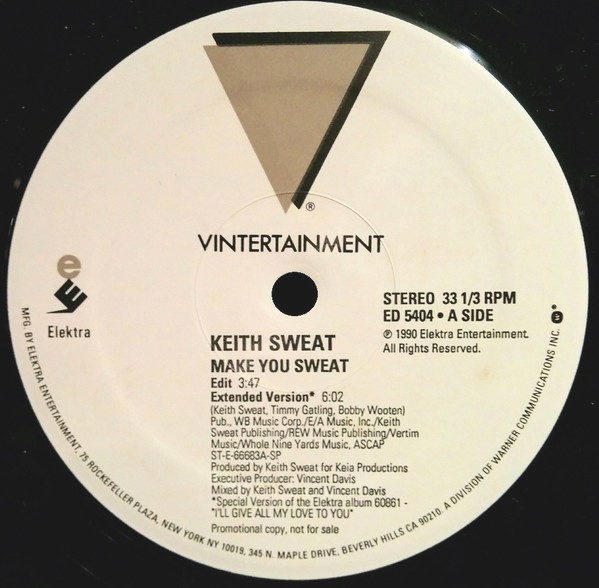 Keith Sweat - Make you sweat (5 mixes) 12" Vinyl Record