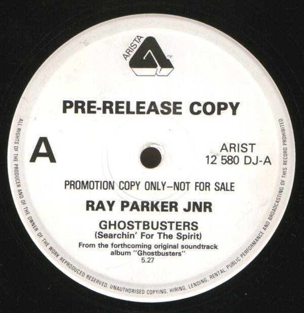 Ray Parker Junior - Ghostbusters (Full Length Version / Instrumental Dub) 12" Vinyl Record Promo
