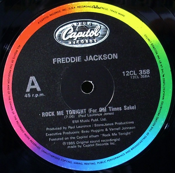 Freddie Jackson - Rock me tonight (For old times sake) Long Version / Edit / Groove Version