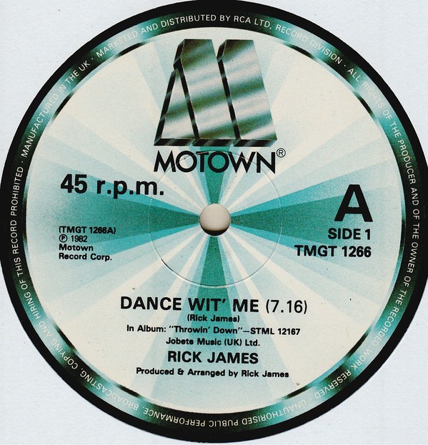 Rick James - Dance wit me (Full Length Version / Short Version) 12" Vinyl Record