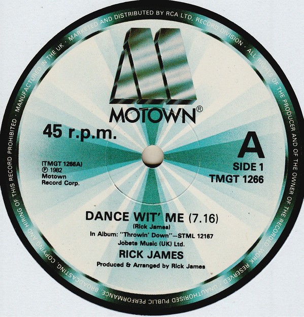 Rick James - Dance wit me (Full Length Version / Short Version) 12" Vinyl Record
