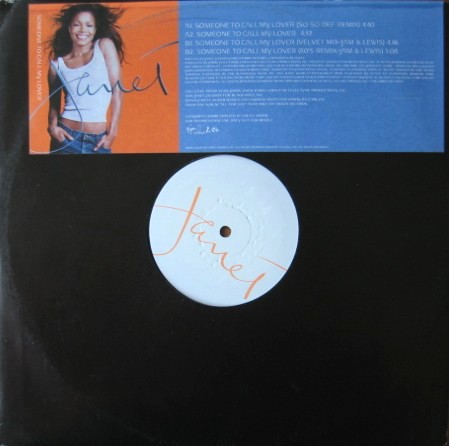 Janet Jackson - Someone to call my lover (Original / So so def / 2 Jam & Lewis mixes) 12" Vinyl Promo