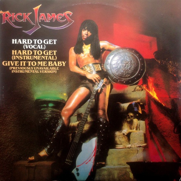 Rick James - Hard to get (Vocal Version / Instrumental) / Give it to me baby (Extended Inst) 12" Vinyl