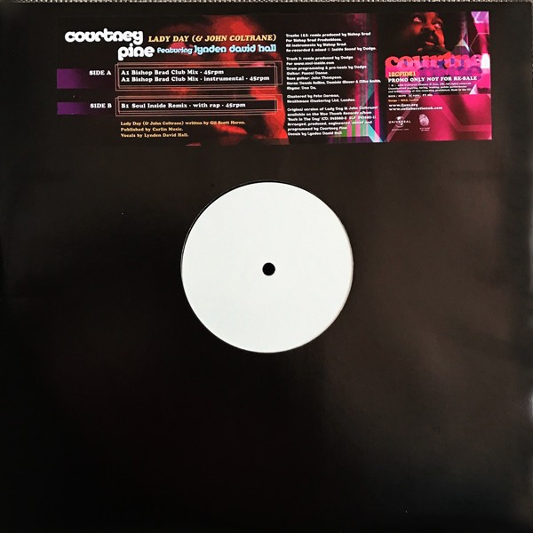 Courtney Pine feat Lynden David Hall - Lady day and John Coltrane (Soul Inside Remix / 2 Bishop Brad Mixes) 12" Vinyl Record
