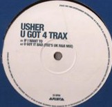 Usher - LP Sampler feat  If I want to / U got it bad (Tee's Mix) / U turn / I dont know (feat Puff Daddy) LP Vinyl Record Promo