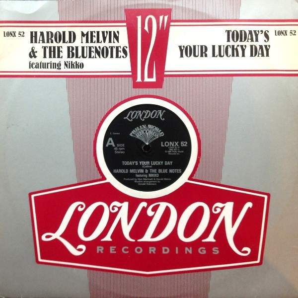 Harold Melvin & The Bluenotes - Today's your lucky day (Extended mix / Dub Version) 12" Vinyl Record