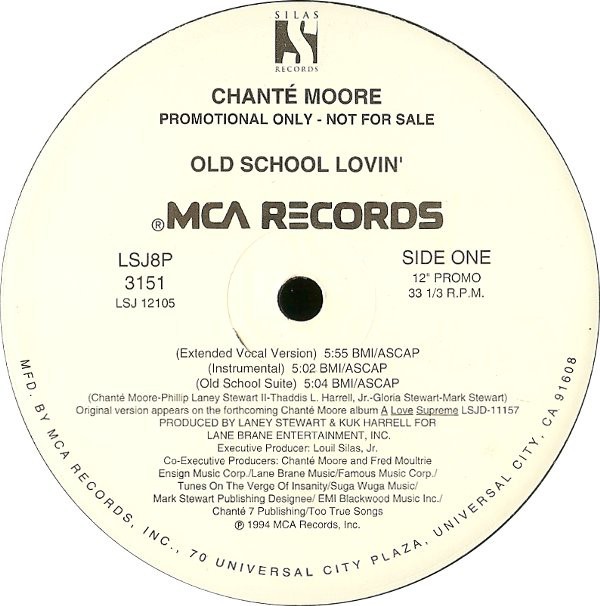 Chante Moore - Old school lovin (7 Mixes) 12" Vinyl Record
