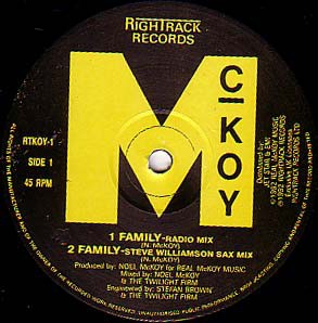McKoy - Family (Radio mix / Sax mix / Club mix / Swing mix) 12" Vinyl Record