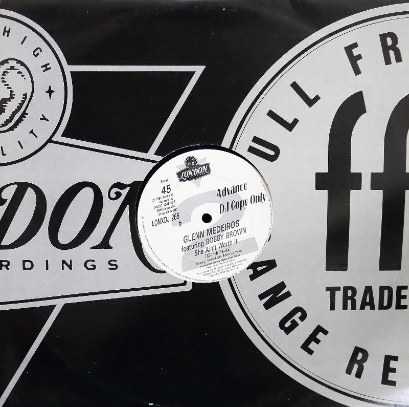 Glenn Medeiros & Bobby Brown - She aint worth it (5 Boiler House Remixes) 12" Vinyl Record Promo