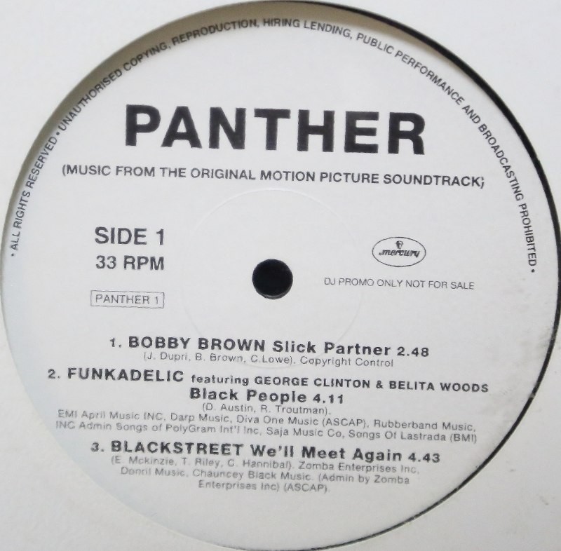 Panther (Soundtrack) - LP Sampler feat Blackstreet / Bobby Brown / Funkadelic / Hodge  (Vinyl Promo)