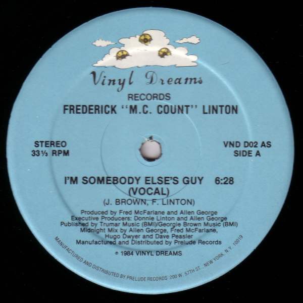 Frederick MC Count Linton - Im somebody elses guy (Vocal mix / Dub mix) 12" Vinyl Record