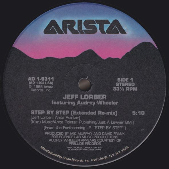 Jeff Lorber - Step by step (Extended Remix / Instrumental) / Pacific coast highway (LP Version) 12" Vinyl Record